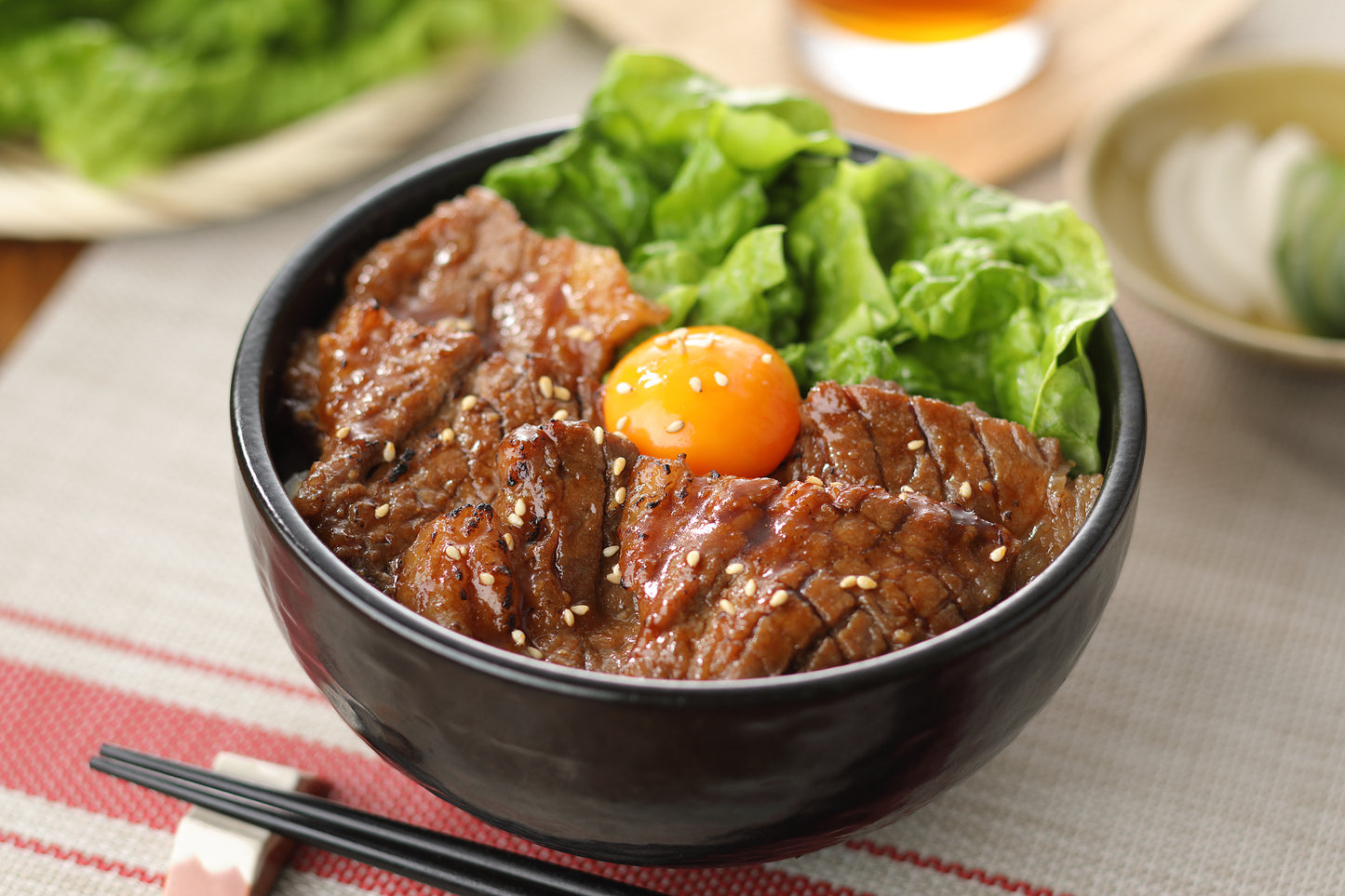 Beef rib rice bowl