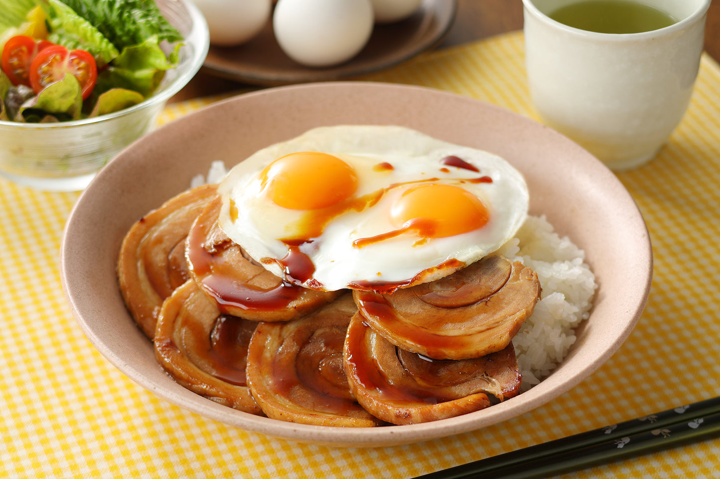 Imabari roast pork and egg rice